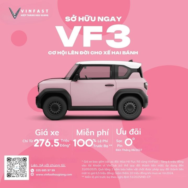 Tháng 5 - Ưu đãi cực khủng từ VinFast