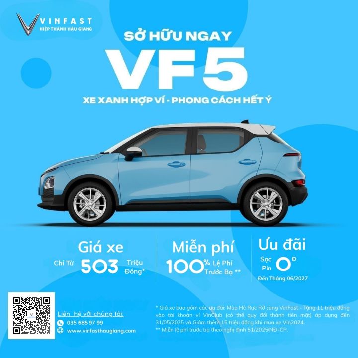Tháng 5 - Ưu đãi cực khủng từ VinFast