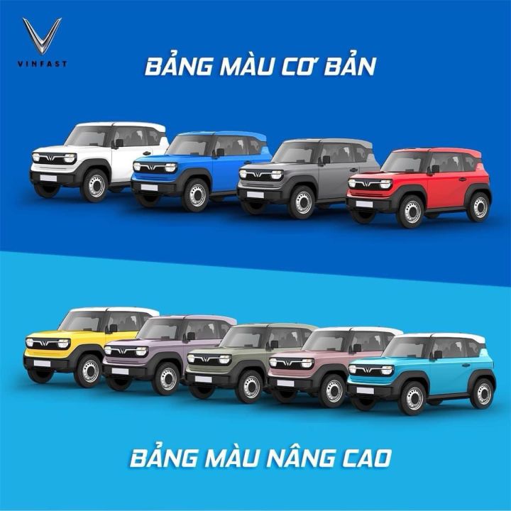 VF3 với 9 tùy chọn màu sắc trẻ trung