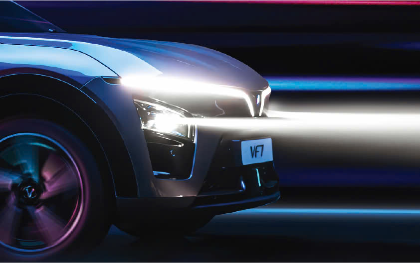 Cụm đèn LED điều chỉnh góc chiếu thông minh